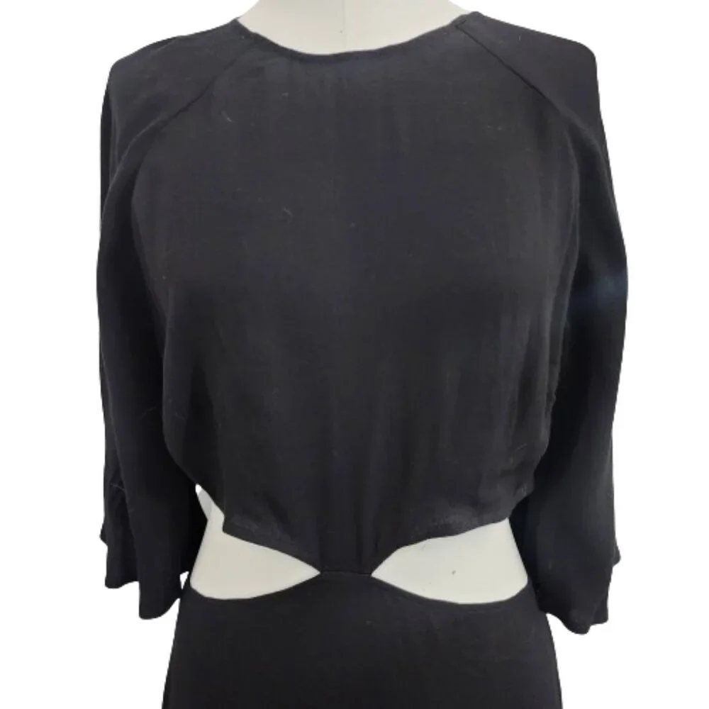 Reformation Benny Cutout Crepe Midi Dress - Picture 6 of 13